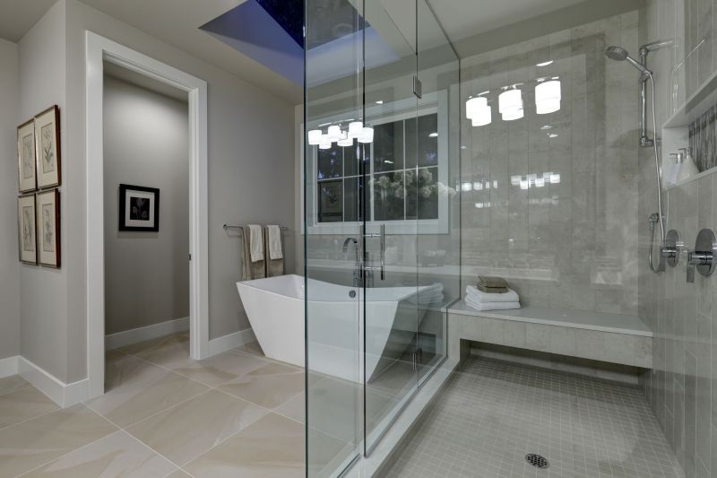 Contemporary Walk-In Shower